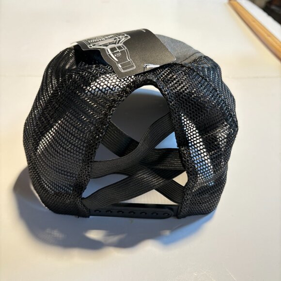 NWT Official Women's Jack Daniels Grey Wash Baseball Cap with Pony Hole Detail - Picture 5 of 6